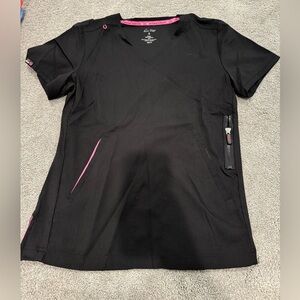 KOI Black Scrub Top (small)